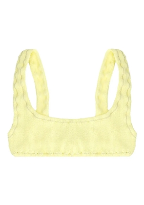 Reina Olga Ginny crinkled bikini top - Yellow