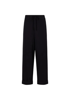 The Row Delano drawstring-waist trousers - Black