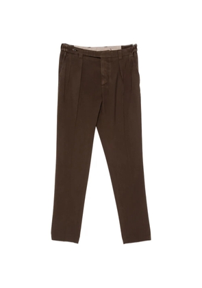 MARIANI pleated-detail tailored trousers - Brown