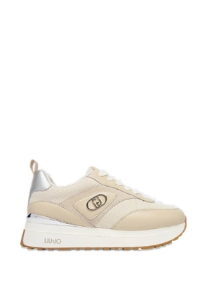 LIU JO Wonder 97 lace-up leather sneakers - Neutrals