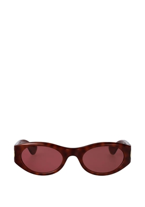 Valentino Garavani VLogo round-frame sunglasses - Brown