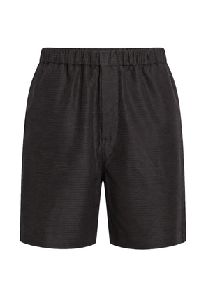 RANRA elasticated-waist shorts - Brown