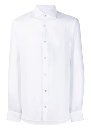 Moorer Sorrento-SA linen shirt - White