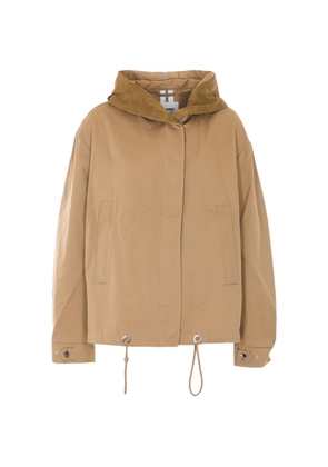 Sword 6.6.44 zip-up hooded jacket - Brown
