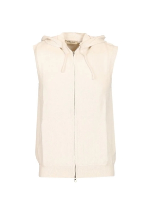 Al Duca D’Aosta 1902 sleeveless zip-up hoodie - Neutrals