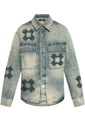 AMIRI logo-print shirt - Blue
