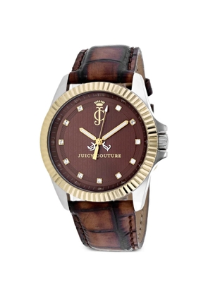 Juicy Couture Stella fluted bezel 40mm watch - Brown