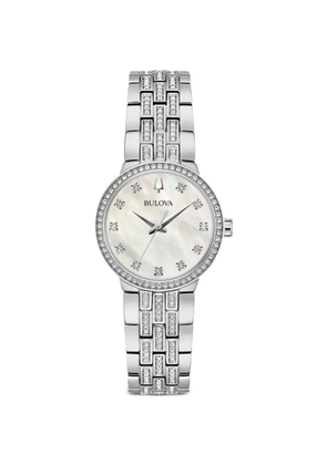 Bulova round-frame 27mm watch - White