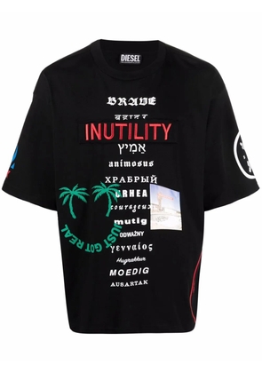 Diesel graphic-print cotton T-shirt - Black