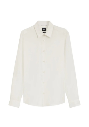 BOSS regular-fit stretch-fabric shirt - Neutrals