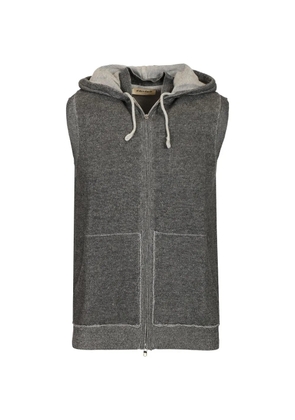 Al Duca D’Aosta 1902 knitted sleeveless hoodie - Grey