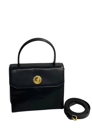 Celine Pre-Owned 20th Century Calfskin Star Ball Top Handle Bag satchel - Black