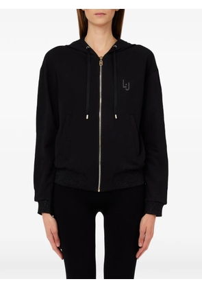 LIU JO zip-up hoodie - Black