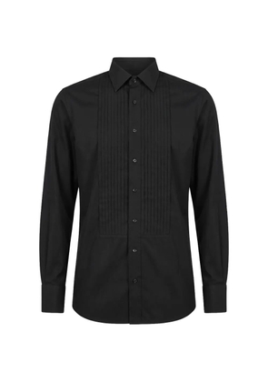 TOM FORD pleated-bib shirt - Black