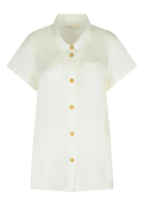 KHAITE Keefe pointed-collar shirt - White