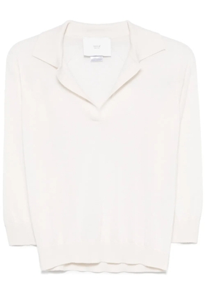 Vanisè fine-ribbed T-shirt - Neutrals