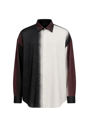 Costumein colour-block gradient-effect shirt - White