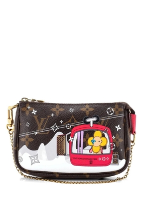 Louis Vuitton Pre-Owned Pochette Accessoires Limited Edition Vivienne Xmas Monogram Canvas Mini clutch bag - Brown