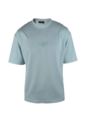 Balenciaga logo-embroidered T-shirt - Blue