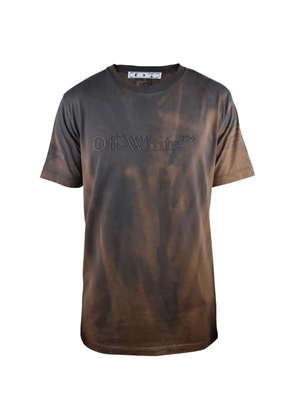 Off-White logo-print T-shirt - Brown