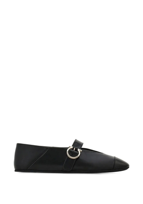 Ferragamo Gancini strap ballet flats - Black