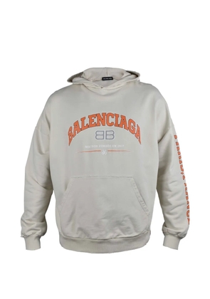 Balenciaga logo hoodie - Neutrals