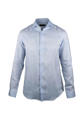 Moorer linen shirt - Blue