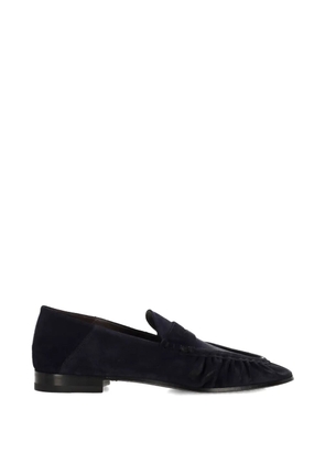 Ortigni ruched penny loafers - Blue