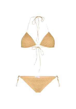 Oséree metallic-effect bikini - Gold