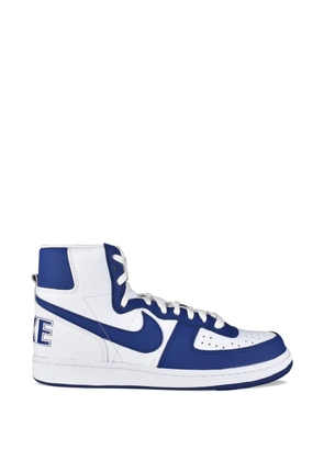 Comme des Garçons Homme x Nike high-top swoosh sneakers - White