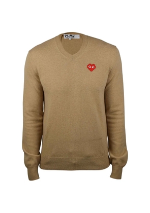 Comme Des Garçons Play heart V-neck sweater - Neutrals