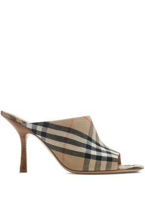 Burberry 90mm Check Mews sandals - Neutrals