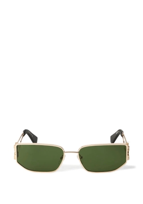 Off-White Allen geometric-frame sunglasses - Gold