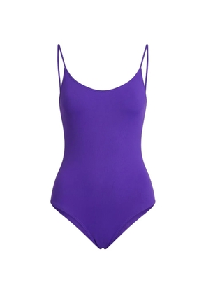 Fisico scoop-neck spaghetti-strap swimsuit - Purple