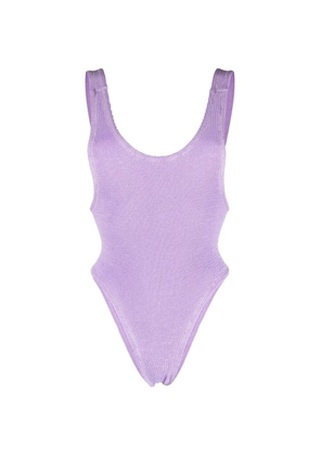 Reina Olga Ruby crinkled-finish swimsuit - Purple