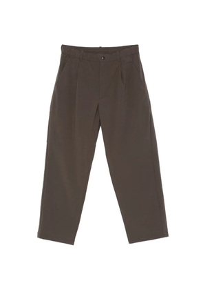 Goldwin pleated straight-leg trousers - Brown
