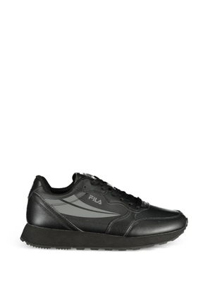 Fila logo-print sneakers - Black