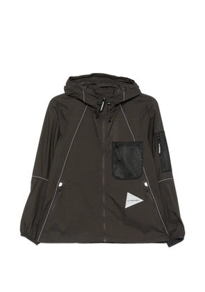 and Wander logoprint lightweight jacket - Black