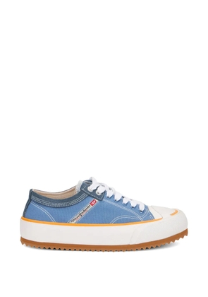 Diesel platform canvas sneakers - Blue
