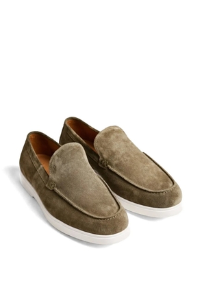 Poche Paris suede slip-on loafers - Green