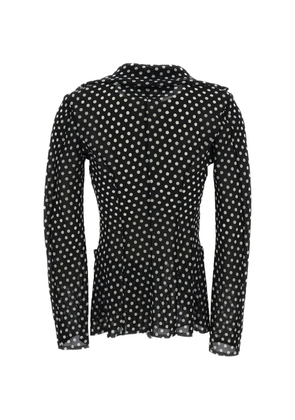 Junya Watanabe polka-dot sheer shirt - Black