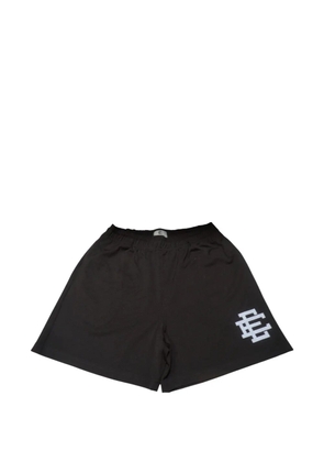 ERIC EMANUEL EE Basic logo-print shorts - Brown