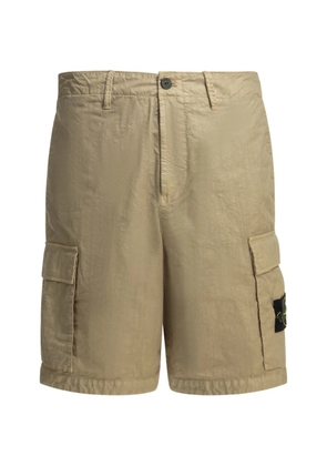 Stone Island logo-patch cargo shorts - Neutrals