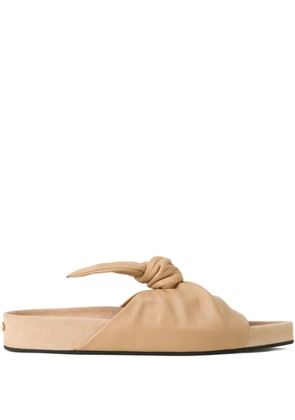 Lanvin knotted sandals - Neutrals