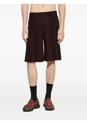 Homme Plissé Issey Miyake pleated shorts - Brown