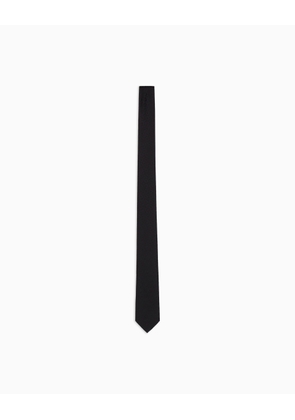 Pure silk eagle and check jacquard tie