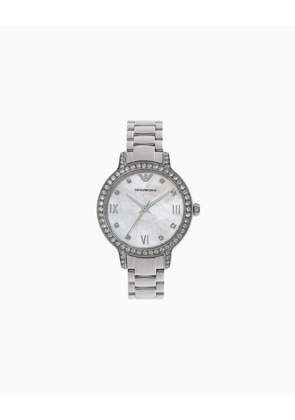 Three-Hand Stainless Steel Watch