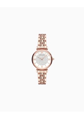 Women's Two-Hand Rose Gold-Tone Stainless Steel Watch