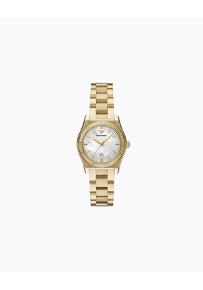 Three-Hand Date Gold-Tone Stainless Steel Watch