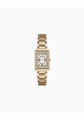 Two-Hand Gold-Tone Stainless Steel Watch